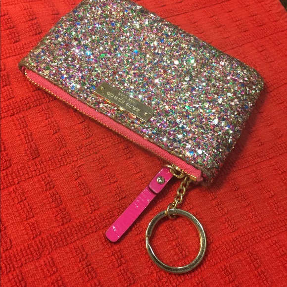 Kate space multi glitter confetti keychain - Picture 2 of 4